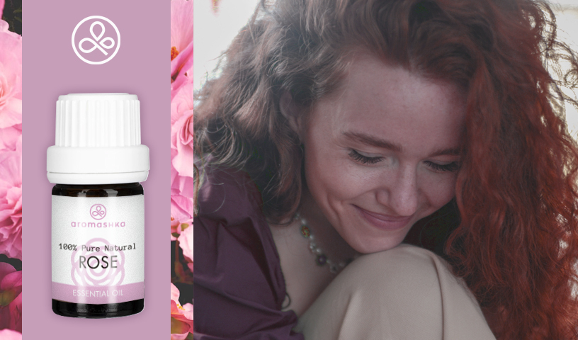 Эфирное масло розы для волос от Aromashka
