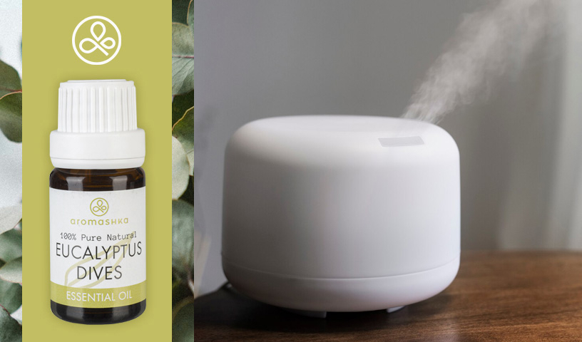 Эфирное масло эвкалипта для ингаляции от Aromashka