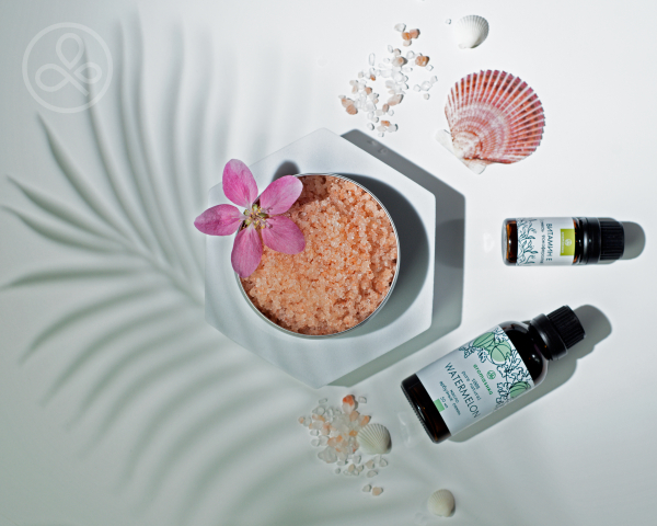 Рецепты домашней косметики (фото 2): Арбузная масляная соль-скраб для ванн - aromashka.ru