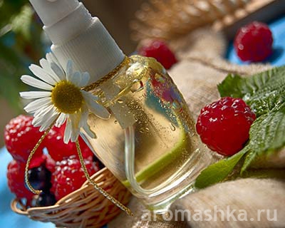 Рецепты домашней косметики (фото 1): Сухое масло для волос ЦВЕТОЧНО-ЯГОДНОЕ - aromashka.ru